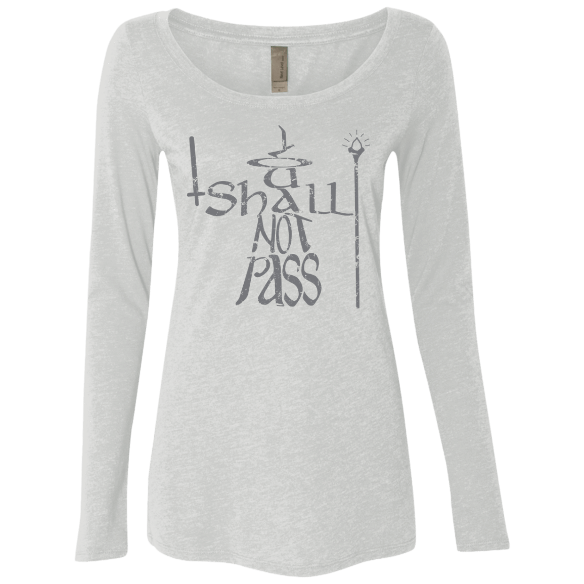 T-Shirts Heather White / S You Shall Not Pass Women's Triblend Long Sleeve Shirt