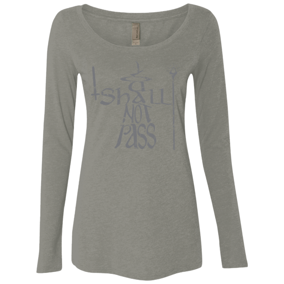 T-Shirts Venetian Grey / S You Shall Not Pass Women's Triblend Long Sleeve Shirt