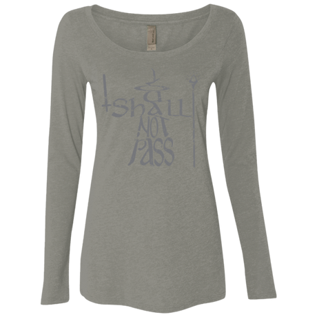 T-Shirts Venetian Grey / S You Shall Not Pass Women's Triblend Long Sleeve Shirt