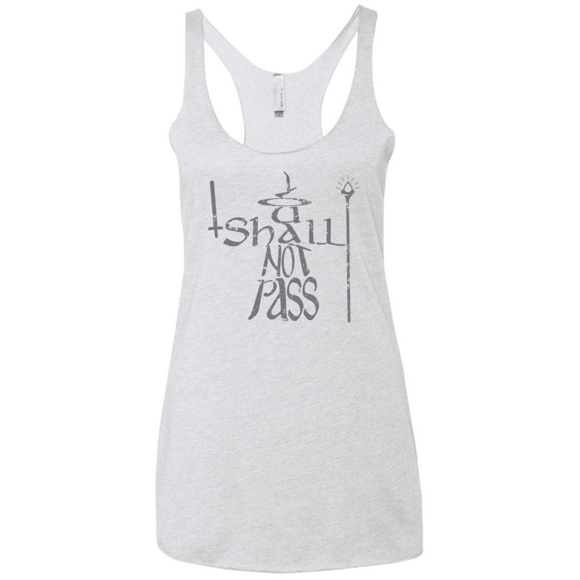 You Shall Not Pass Women's Triblend Racerback Tank