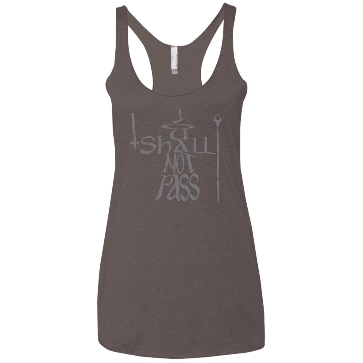 You Shall Not Pass Women's Triblend Racerback Tank