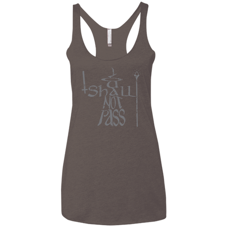 You Shall Not Pass Women's Triblend Racerback Tank