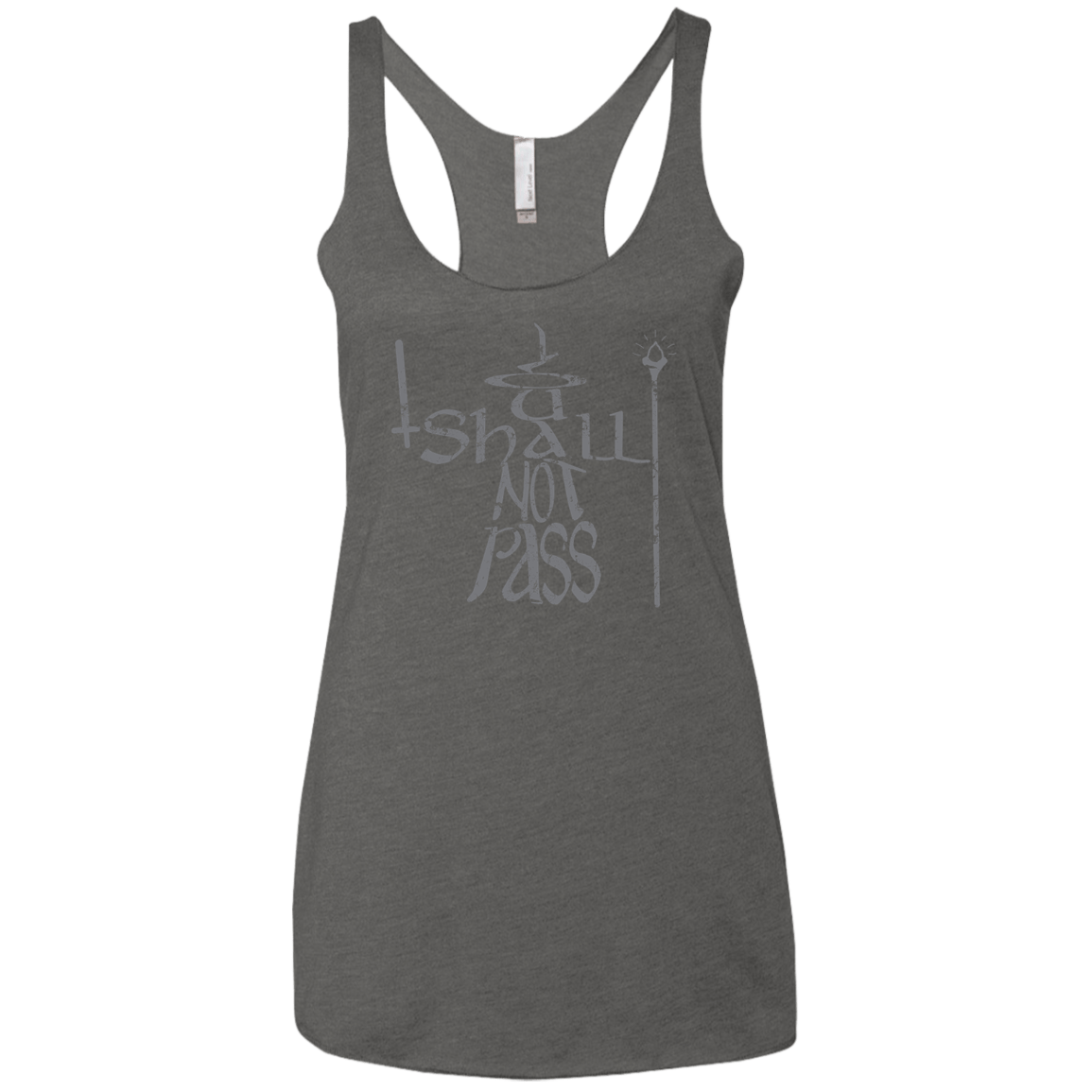 You Shall Not Pass Women's Triblend Racerback Tank