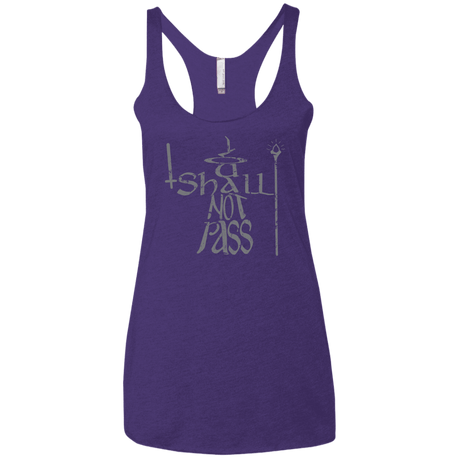 You Shall Not Pass Women's Triblend Racerback Tank