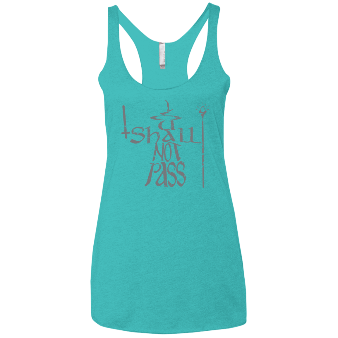 You Shall Not Pass Women's Triblend Racerback Tank