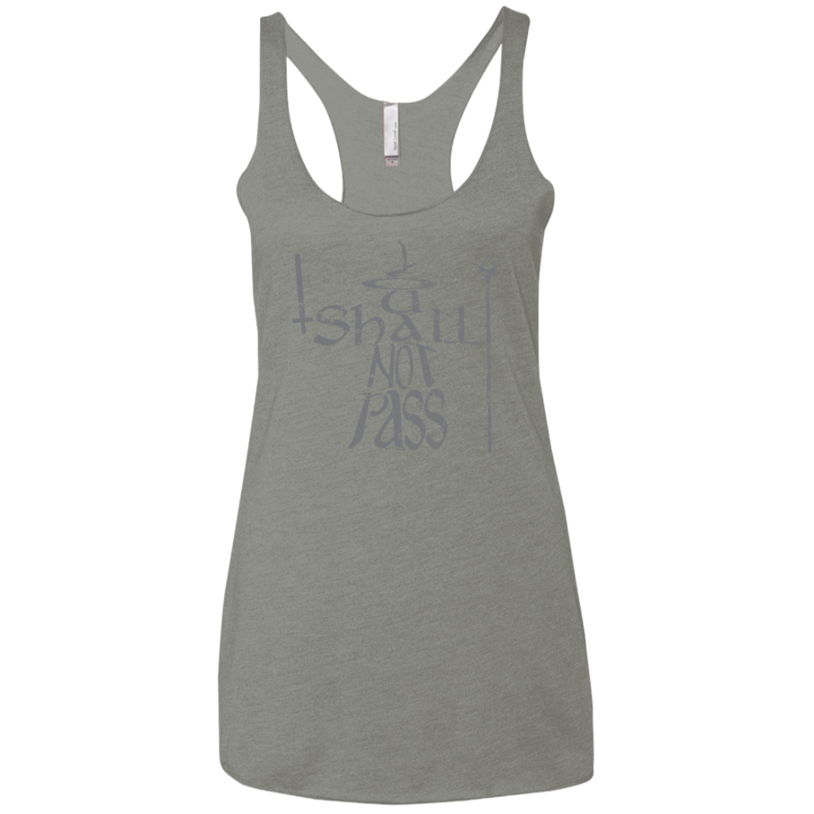 You Shall Not Pass Women's Triblend Racerback Tank