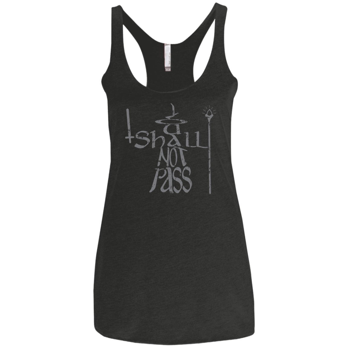 You Shall Not Pass Women's Triblend Racerback Tank
