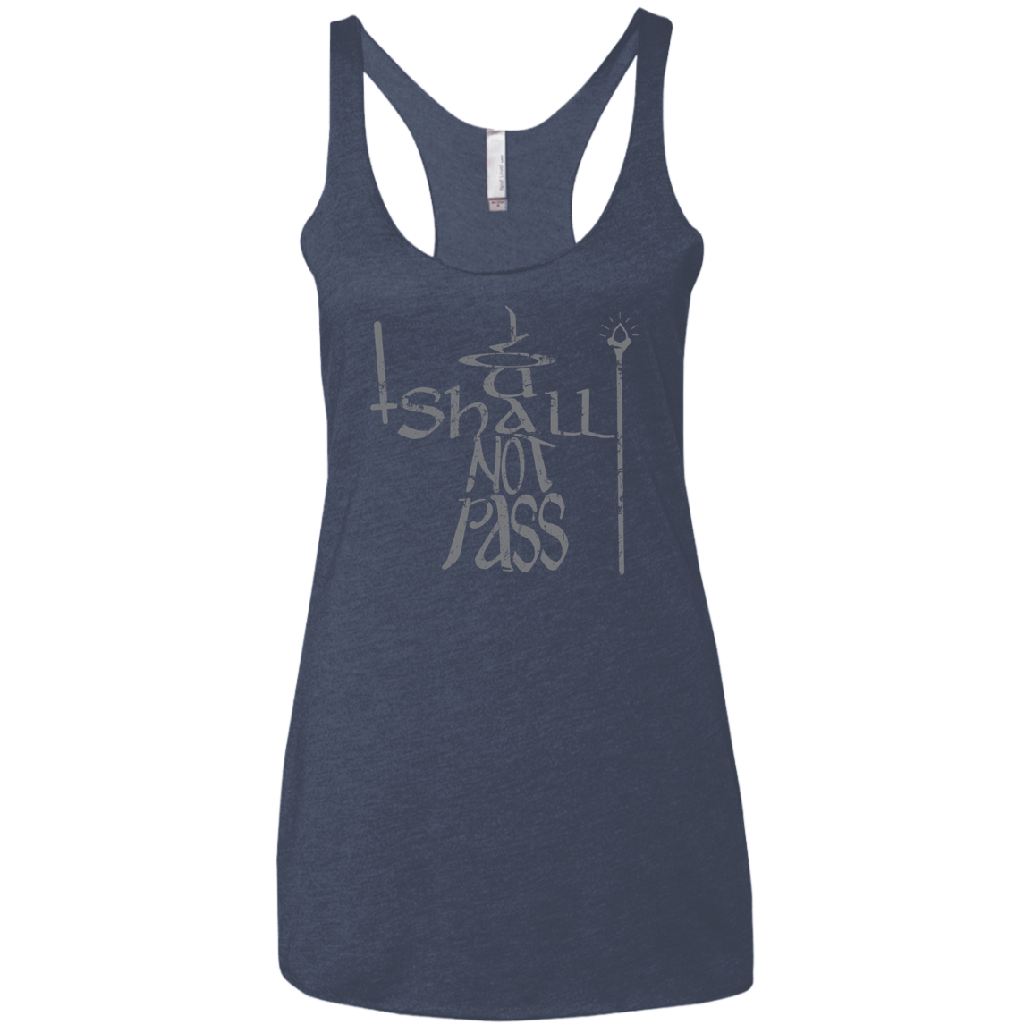 You Shall Not Pass Women's Triblend Racerback Tank