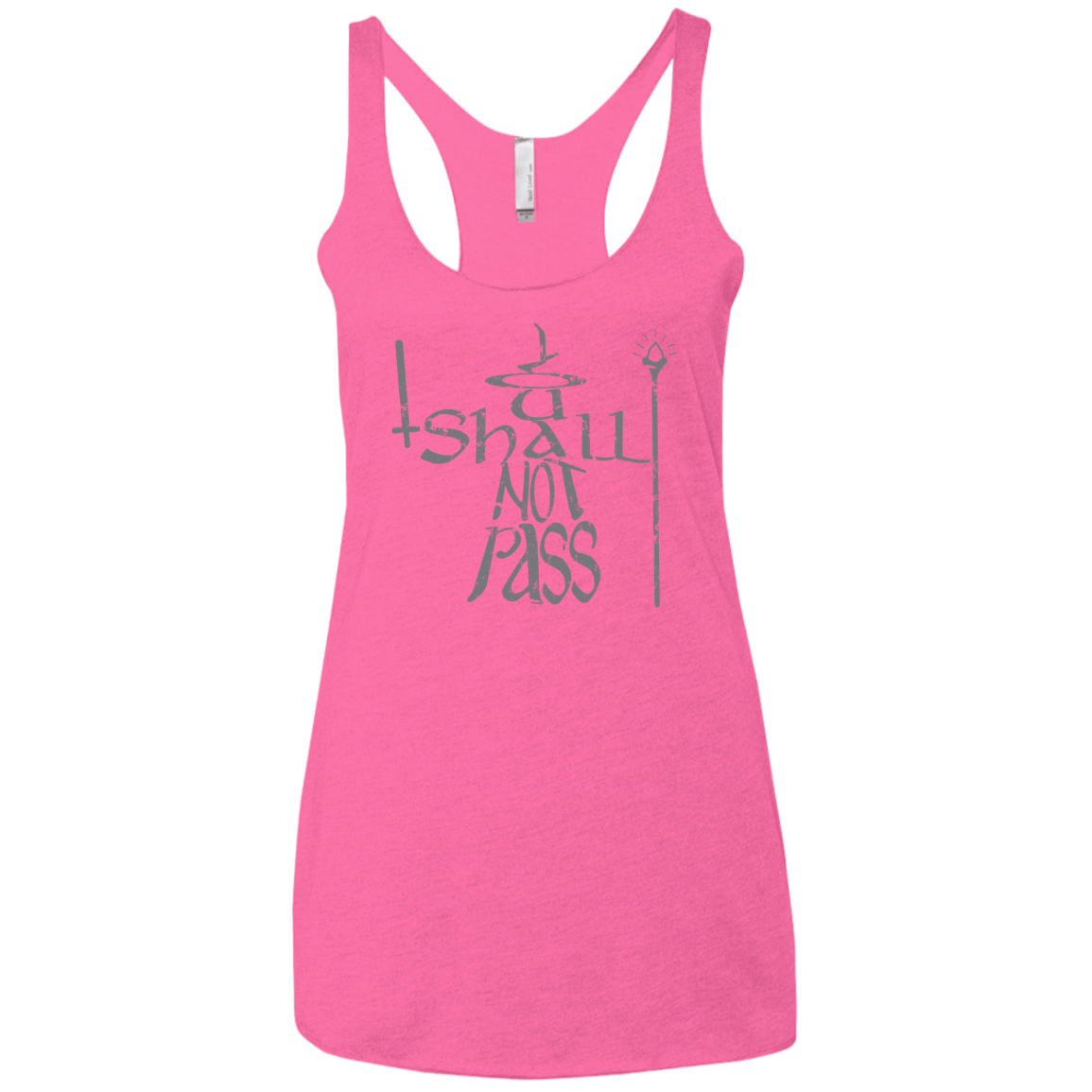 You Shall Not Pass Women's Triblend Racerback Tank