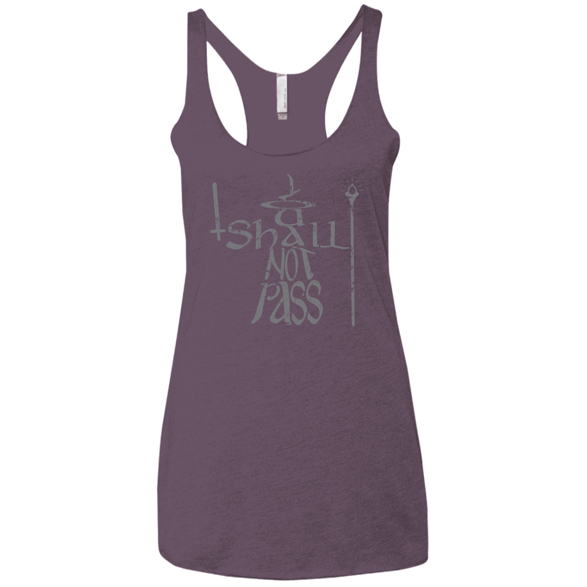 You Shall Not Pass Women's Triblend Racerback Tank