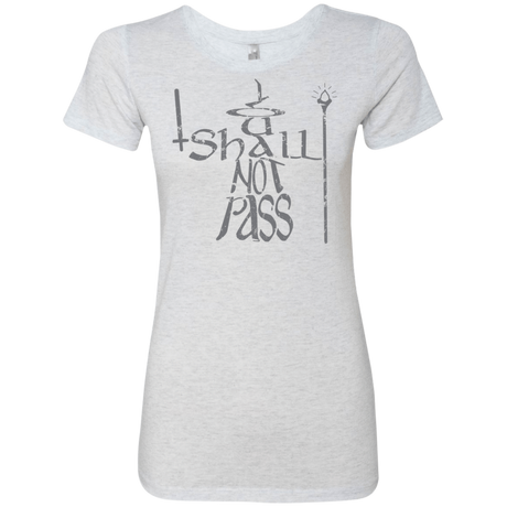 T-Shirts Heather White / S You Shall Not Pass Women's Triblend T-Shirt