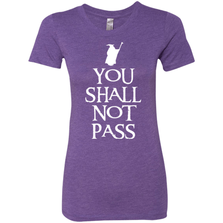 T-Shirts Purple Rush / Small You shall not pass Women's Triblend T-Shirt