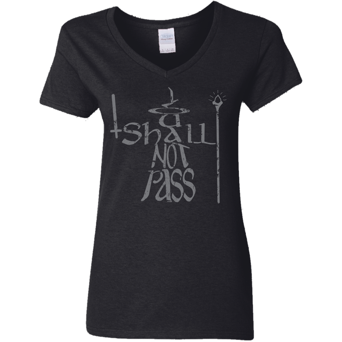 T-Shirts Black / S You Shall Not Pass Women's V-Neck T-Shirt