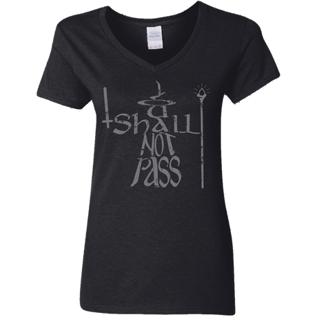 T-Shirts Black / S You Shall Not Pass Women's V-Neck T-Shirt