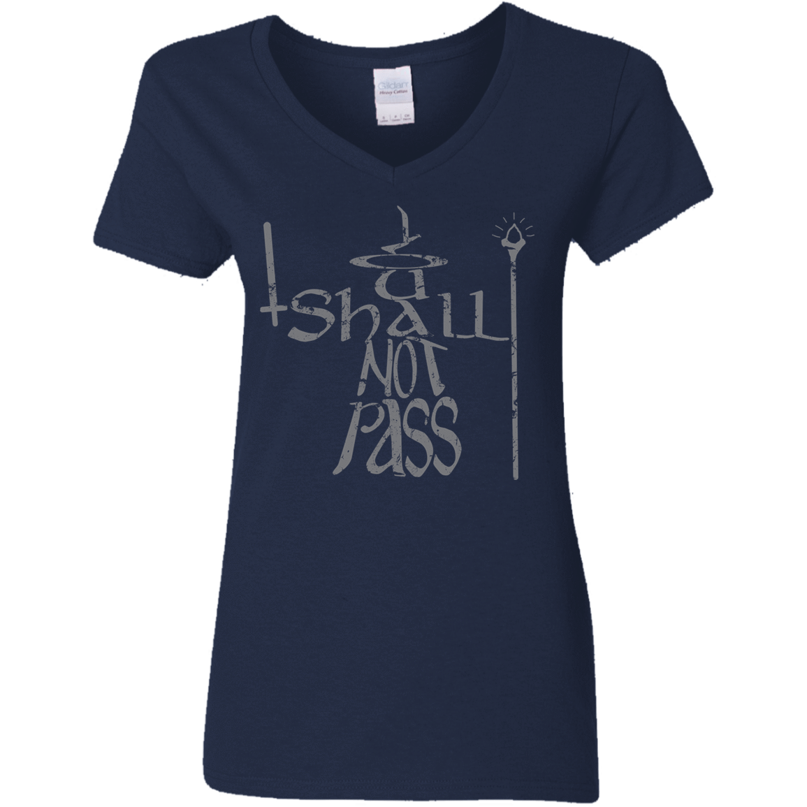 T-Shirts Navy / S You Shall Not Pass Women's V-Neck T-Shirt