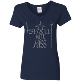 T-Shirts Navy / S You Shall Not Pass Women's V-Neck T-Shirt