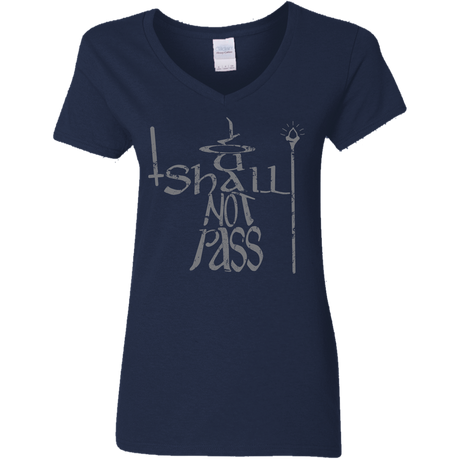 T-Shirts Navy / S You Shall Not Pass Women's V-Neck T-Shirt