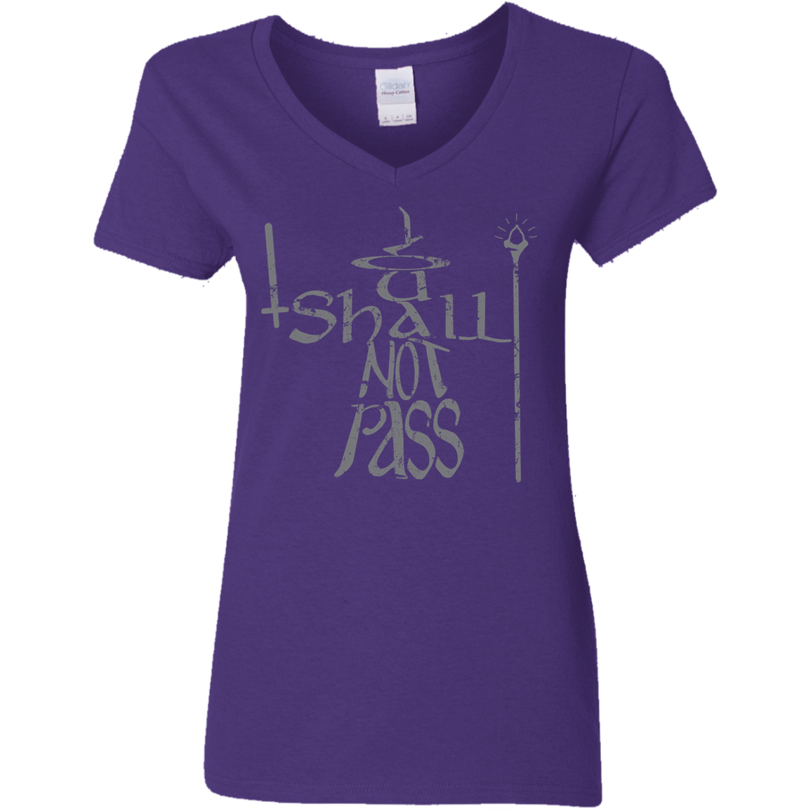 T-Shirts Purple / S You Shall Not Pass Women's V-Neck T-Shirt