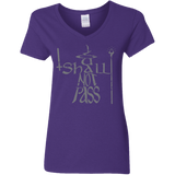 T-Shirts Purple / S You Shall Not Pass Women's V-Neck T-Shirt