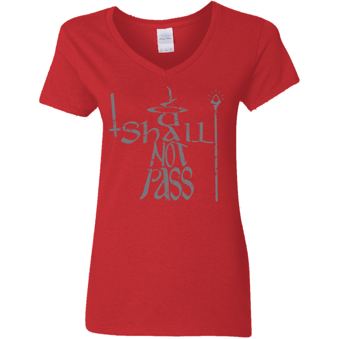 T-Shirts Red / S You Shall Not Pass Women's V-Neck T-Shirt