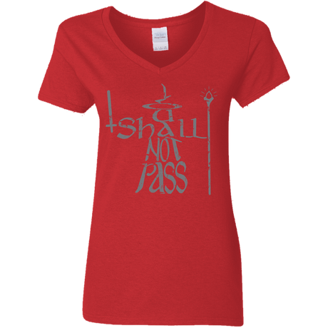 T-Shirts Red / S You Shall Not Pass Women's V-Neck T-Shirt