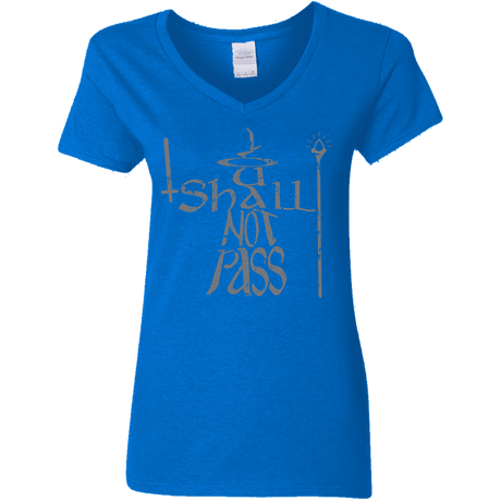 T-Shirts Royal / S You Shall Not Pass Women's V-Neck T-Shirt