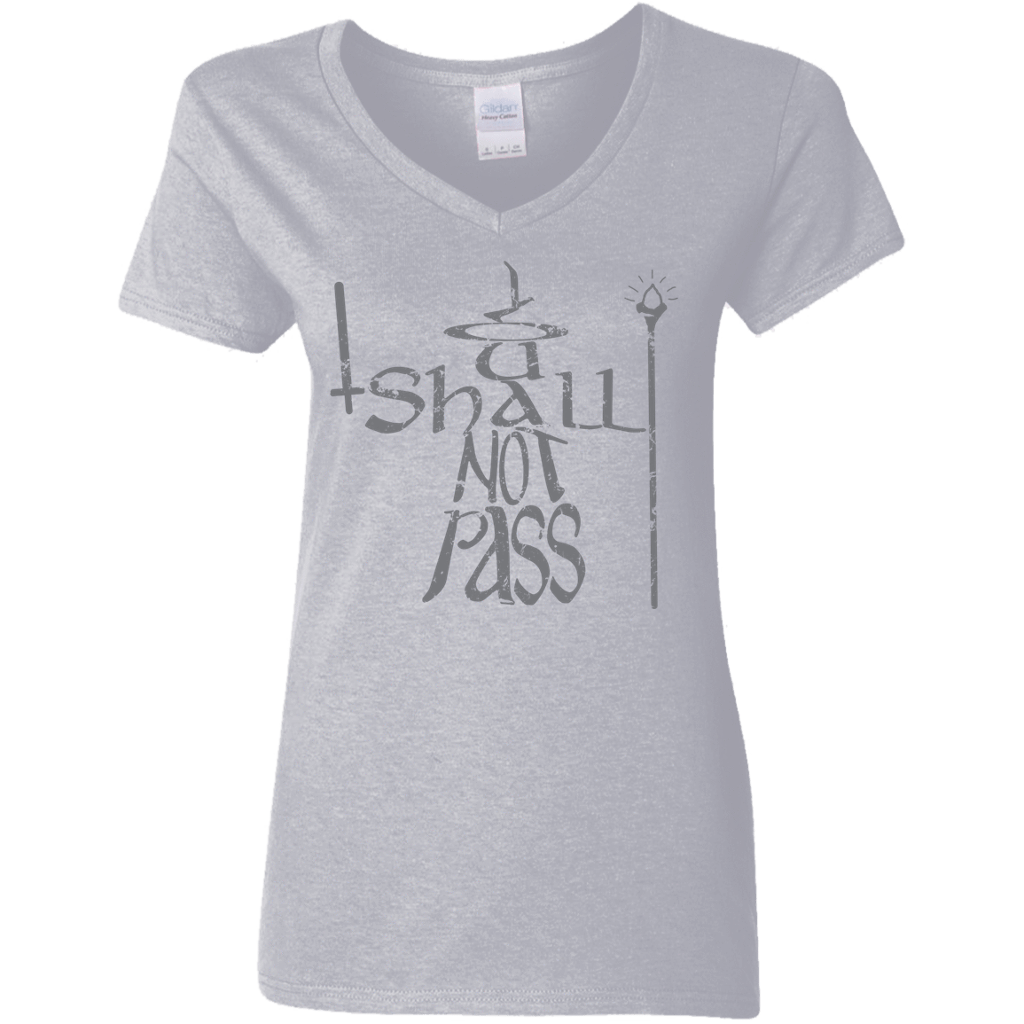 T-Shirts Sport Grey / S You Shall Not Pass Women's V-Neck T-Shirt