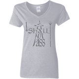 T-Shirts Sport Grey / S You Shall Not Pass Women's V-Neck T-Shirt