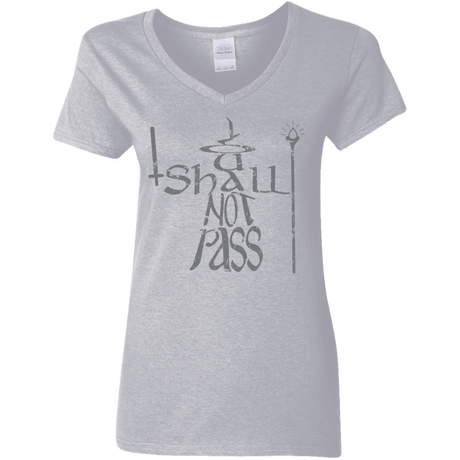 T-Shirts Sport Grey / S You Shall Not Pass Women's V-Neck T-Shirt