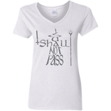 T-Shirts White / S You Shall Not Pass Women's V-Neck T-Shirt