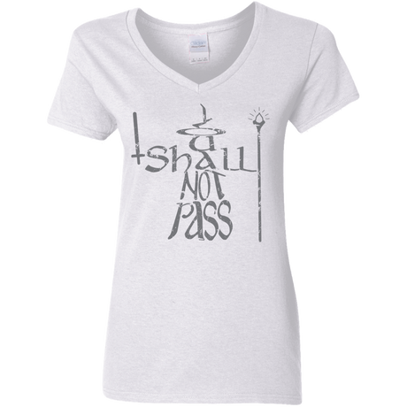 T-Shirts White / S You Shall Not Pass Women's V-Neck T-Shirt