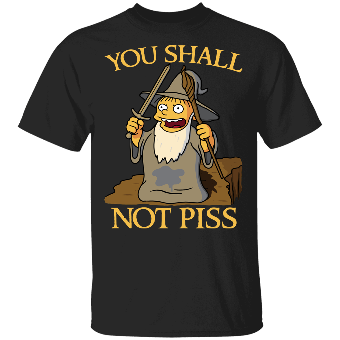 T-Shirts Black / YXS You Shall Not Piss Youth T-Shirt