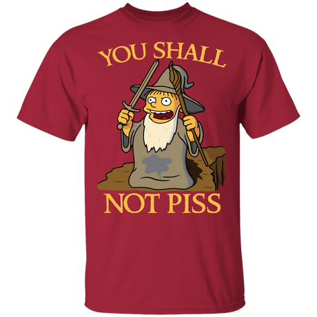 T-Shirts Cardinal / YXS You Shall Not Piss Youth T-Shirt