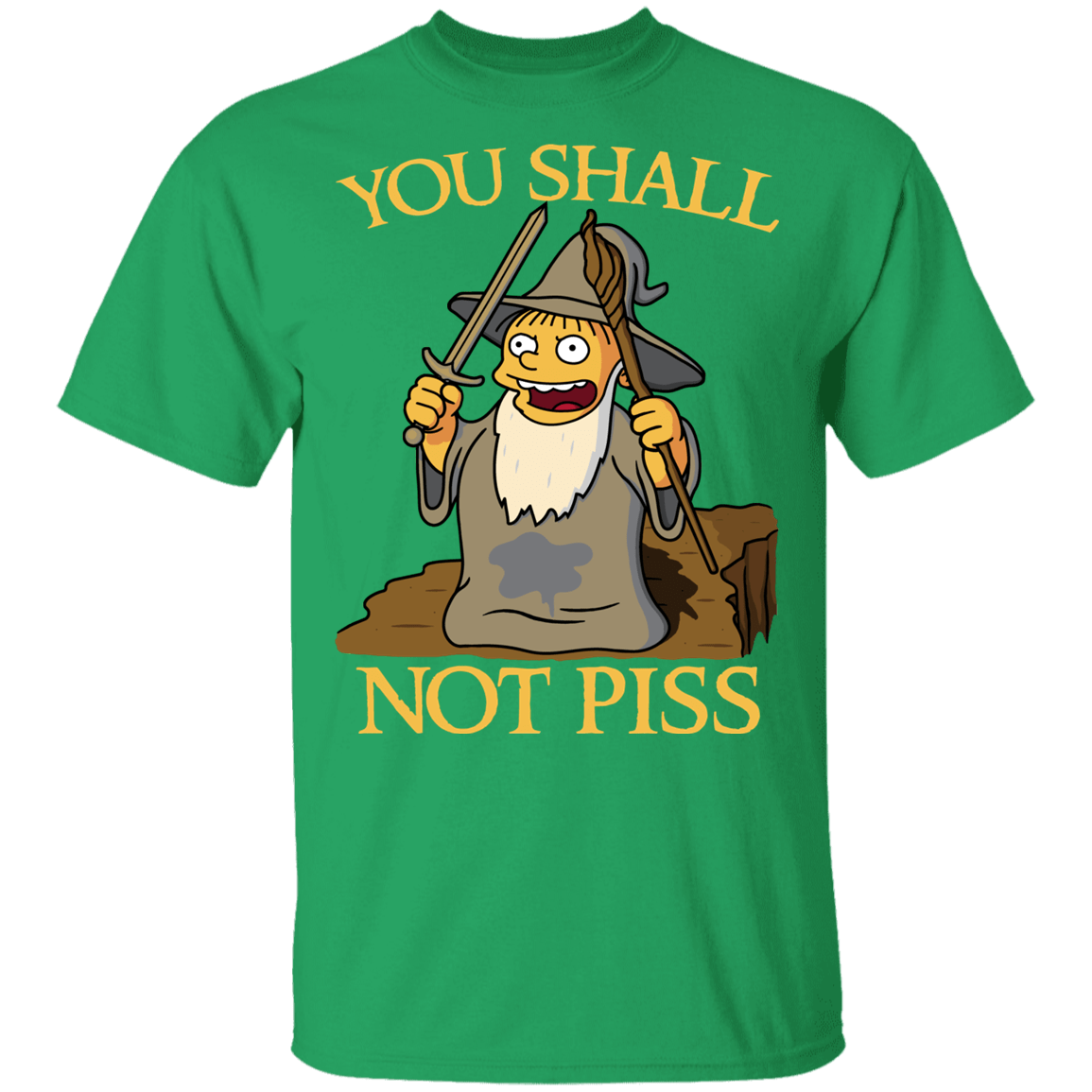 T-Shirts Irish Green / YXS You Shall Not Piss Youth T-Shirt