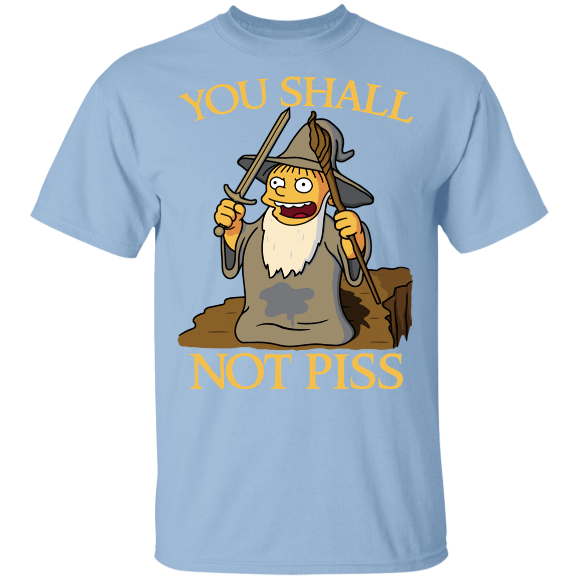 T-Shirts Light Blue / YXS You Shall Not Piss Youth T-Shirt