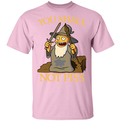 T-Shirts Light Pink / YXS You Shall Not Piss Youth T-Shirt