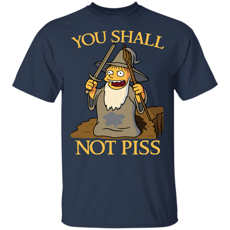 T-Shirts Navy / YXS You Shall Not Piss Youth T-Shirt