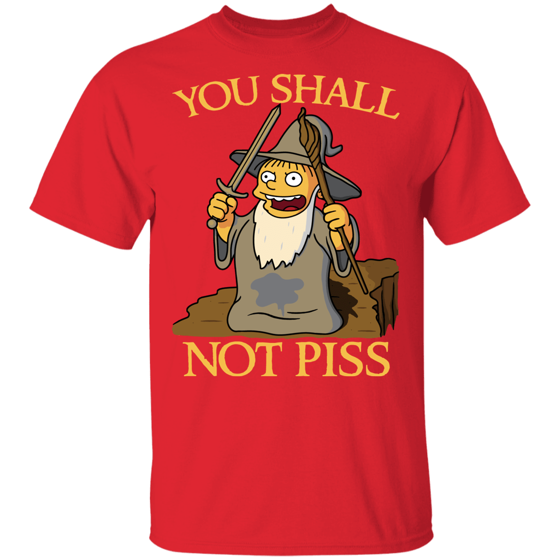 T-Shirts Red / YXS You Shall Not Piss Youth T-Shirt