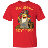 T-Shirts Red / YXS You Shall Not Piss Youth T-Shirt