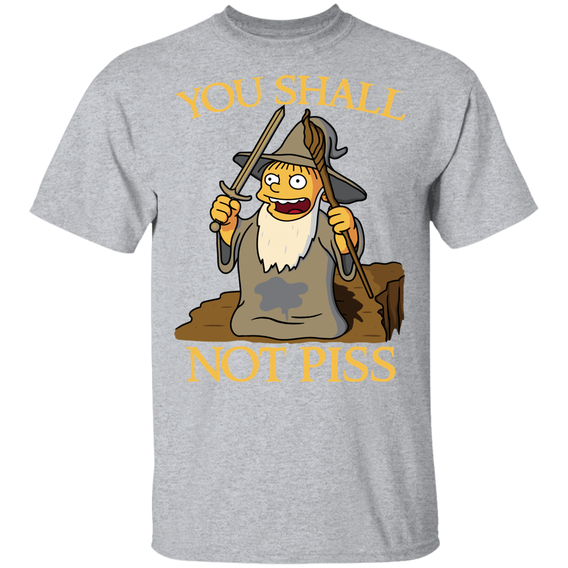 T-Shirts Sport Grey / YXS You Shall Not Piss Youth T-Shirt