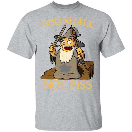 T-Shirts Sport Grey / YXS You Shall Not Piss Youth T-Shirt