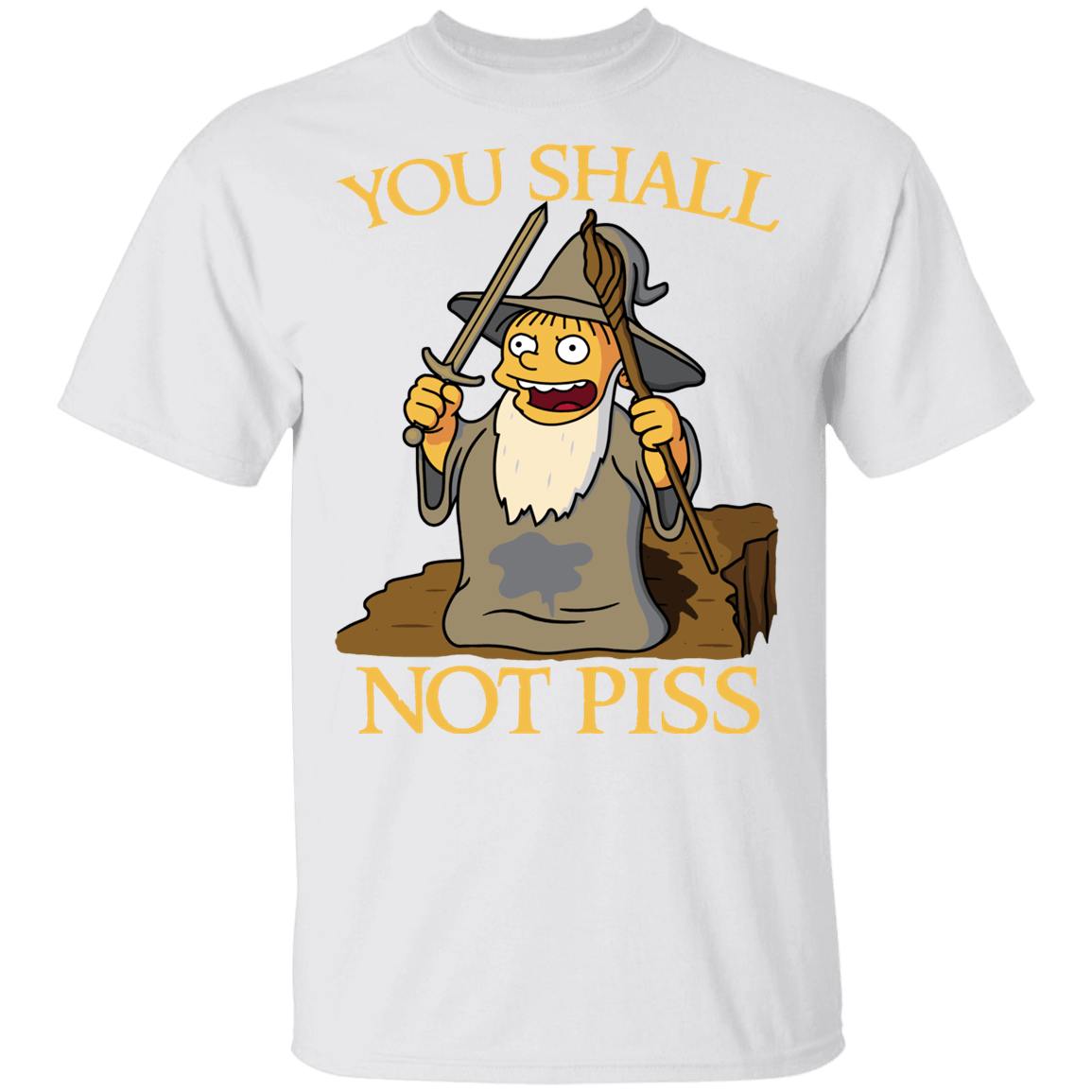 T-Shirts White / YXS You Shall Not Piss Youth T-Shirt