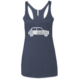 T-Shirts Vintage Navy / X-Small You Were Only Supposed To Blow The Bloody Doors Off Women's Triblend Racerback Tank