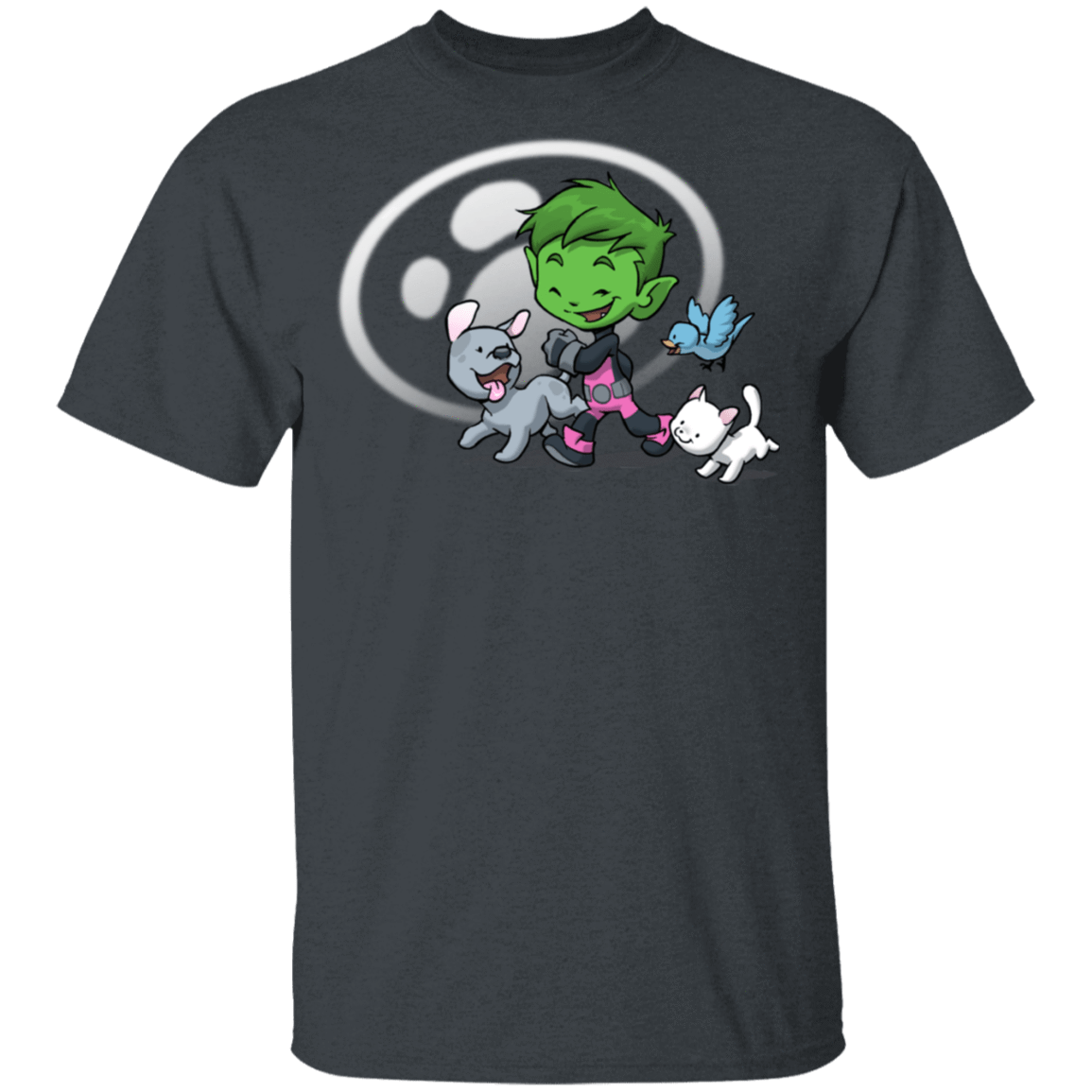 T-Shirts Dark Heather / S Young Hero Beast Boy T-Shirt