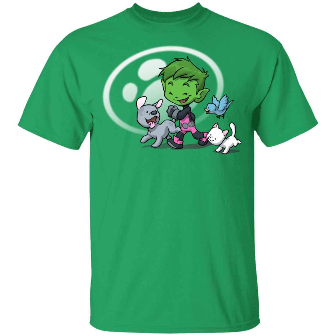 T-Shirts Irish Green / YXS Young Hero Beast Boy Youth T-Shirt