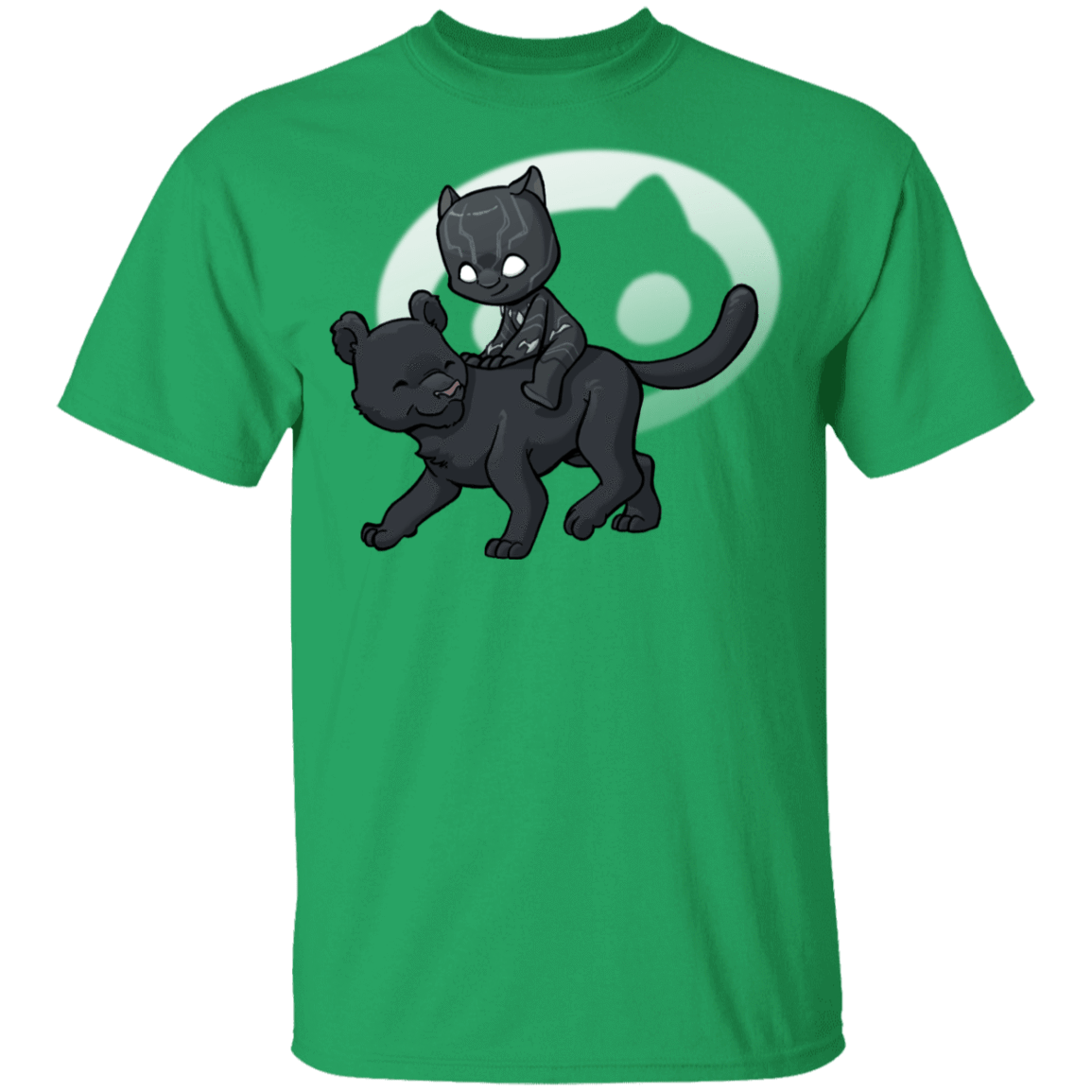 T-Shirts Irish Green / YXS Young Hero Black Panther Youth T-Shirt