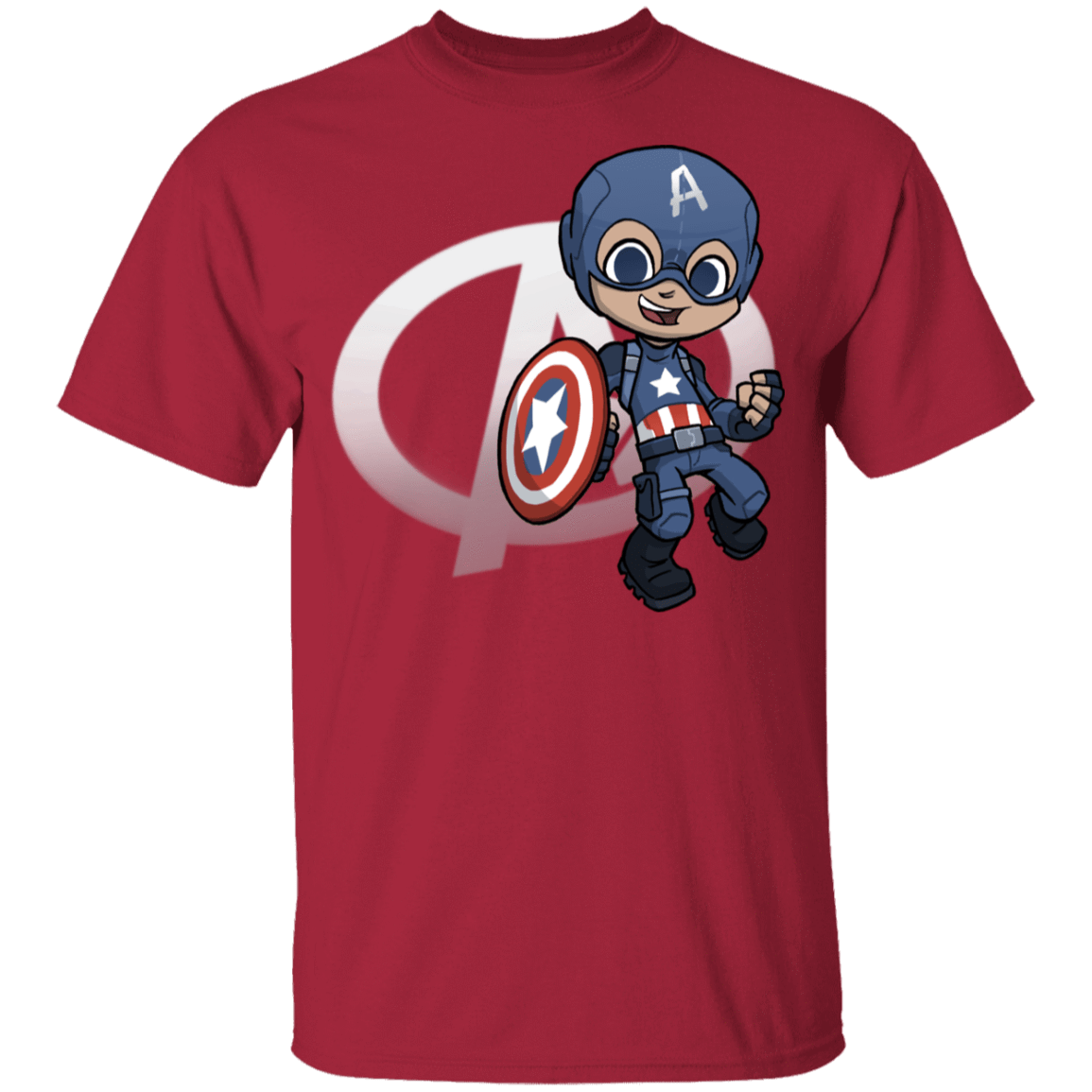 T-Shirts Cardinal / YXS Young Hero Captain Youth T-Shirt