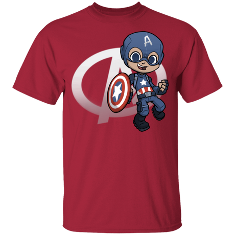 T-Shirts Cardinal / YXS Young Hero Captain Youth T-Shirt