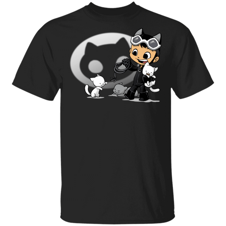 T-Shirts Black / S Young Hero Cat T-Shirt