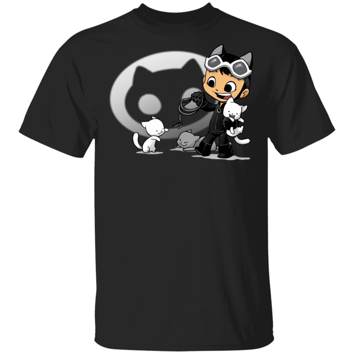 T-Shirts Black / S Young Hero Cat T-Shirt